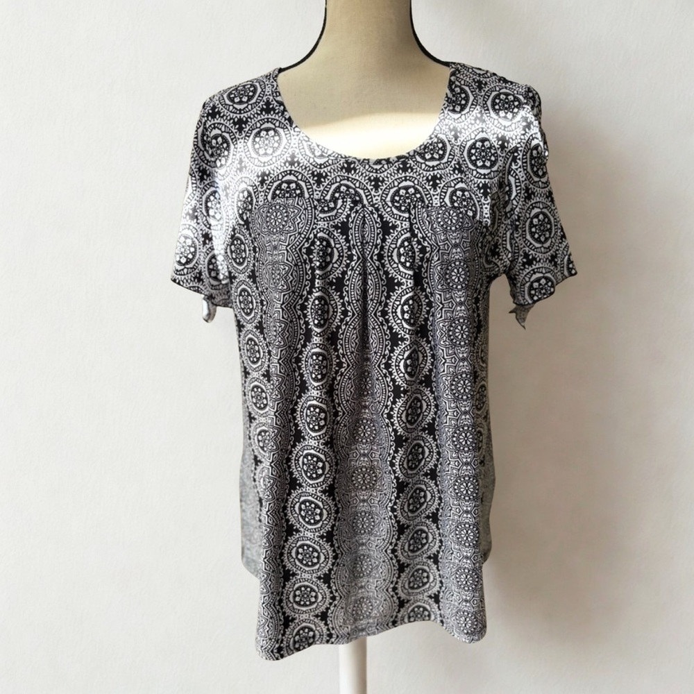 Studio Works Monochrome Paisley Blouse - Picture 1 of 7